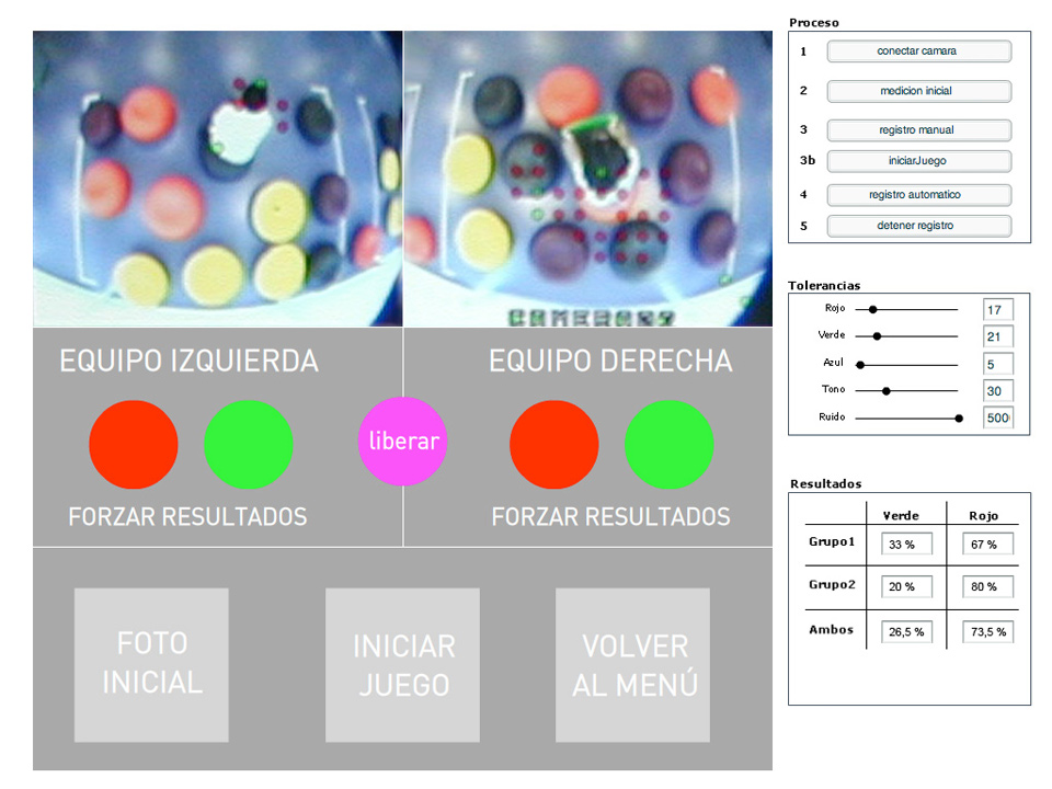 Computer vision control panel application